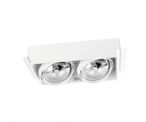 Leds c4 downlight multidir double led 299mm trimless 100w negro ip23