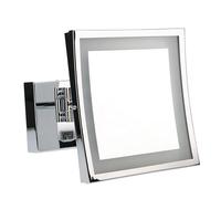 LEDS·C4 Espejo de Aumento con Luz LED para Maquillaje, Retroiluminado, Brazo Extendible y Ajustable, Ideal para Baño, Acabado en Cromo, Iluminación Precisa y Elegante