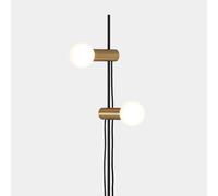 LEDS-C4 Nude Double lámpara de pie E27 oro/negro
