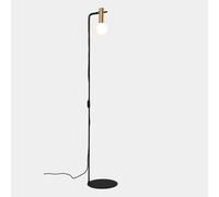 LEDS-C4 Nude Single Curved lámpara pie oro/negro