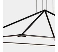 LEDS-C4 Tubs colgante LED mate-negro 90x60 cm