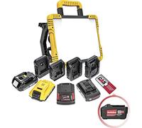 LED'S WORK PRO Foco LED híbrido con batería, 47 W, 4000 lúmenes, IP54