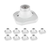 ledscom.de 10 piezas Plafón portalámparas ELEKTRA, blanco, 1x E27 máx. 60W