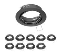 ledscom.de 10 unid. marco empotrable en techo FERE, redondo, orientable, antracita mate