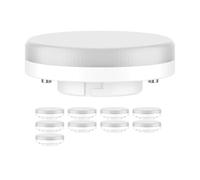 ledscom.de 10 unidades Bombilla LED GX53, blanco cálido (2700 K), 6,2 W, 509 lm, 97°, mate