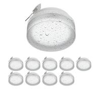 ledscom.de 10 unidades Plafón IPLY, IP44, blanco mate, redondo, in ombilla LED GX53, 560lm, blanco