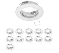 ledscom.de 12 marcos empotrables en el techo FERE, redondos, blanco mate