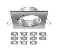 ledscom.de 12 uds. marco de montaje en techo RIR, angular, orientable, acero inoxidable mate