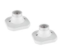 ledscom.de 2 piezas Plafón portalámparas ELEKTRA, blanco, 1x E27 máx. 60W