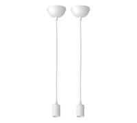 ledscom.de 2 uds. lámpara colgante DORI, blanco mate, 1x E27 máx. 60W