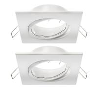 ledscom.de 2 uds. marco empotrado en techo RIR, angular, orientable, blanco mate