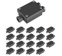 ledscom.de 20x Conector de cable de 2 vías para exteriores, IP68, manguito para cable de 6-8 mm de diámetro