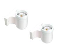 ledscom.de 2x aplique FEL, porcelana, blanco brillante, angular, 1x E27 máx. 300W
