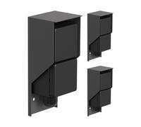ledscom.de 3 bases de enchufe de superficie PIWI para exteriores, IP44, 2 contactos, antracita, vertical