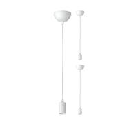 ledscom.de 3x lámpara colgante DORI, blanco mate, 1x E27 max. 60W