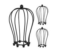 ledscom.de 3x pantalla jaula, negra, 115mm Ø