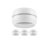 ledscom.de 4 lámparas de techo/portavelas FUNT, blanco mate, 1x GX53 máx. 25 W