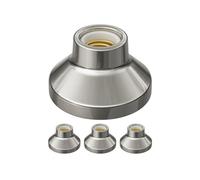 ledscom.de 4 piezas portalámpara de techo ELEKTRA, porcelana, plata brillante, 1x E27 máx. 300W