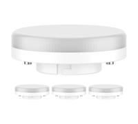 ledscom.de 4 unidades Bombilla LED GX53, blanco cálido (2700 K), 4,2 W, 372 lm, 96°, mate