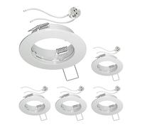 ledscom.de 5 unid. marco empotrable en techo FERE, redondo, blanco brillante (LED/halógeno/MR16/50mm) incl. casquillo GU5.3