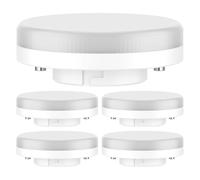 ledscom.de 5 unidades Bombilla LED GX53, blanca (4000 K), 4 W, 420 lm, 96°, mate