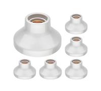 ledscom.de 6 lámparas de techo/portavelas ELEKTRA, porcelana, blanco brillante, 1x E27 máx. 300 W