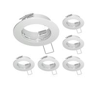 ledscom.de 6 uds. marco empotrable en techo FERE, redondo, blanco brillante