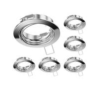 ledscom.de 6 uds. marco empotrable en techo FERE, redondo, orientable, cromo brillo
