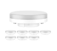 ledscom.de 8 unidades Bombilla LED GX53, blanco cálido (2700 K), 4,2 W, 372 lm, 96°, mate