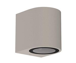 ledscom.de Aplique ALSE para exterior, IP54, downlight, gris mate, redondo, 1x GU10 max. 35W