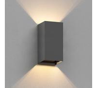 ledscom.de Aplique CUBEL para exterior, IP65, up & downlight, antracita mate, rectangular, 1x G9 máx. 10W