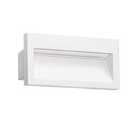 ledscom.de Aplique empotrable LED NOLA, downlight para exteriores, IP54 mate, 140 x 70mm, blanco cálido