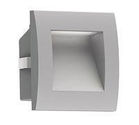 ledscom.de Aplique empotrable LED ZIBAL, downlight para exteriores, IP65, gris mate, 90 x 90mm, blanco cálido