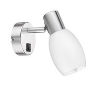 ledscom.de Aplique LUPI con interruptor, llama simple incl. filamento de vela LED E14 4,1W 458lm extra-blanco cálido