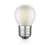 ledscom.de Bombilla LED E27, G45, blanco cálido (2700 K), 4 W, 477 lm, esmerilado