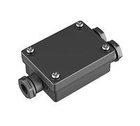 ledscom.de Conector de cable de 2 vías para exteriores, IP68, manguito para cable de 6-8 mm de diámetro