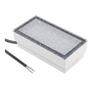 ledscom.de Empotrable de suelo para adoquines LED CUS para exteriores, IP67, angular, 20 x 10cm, 2,9 W, 228lm, blanco frío
