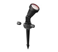 ledscom.de Foco de jardín con pincho de suelo PIRK para exteriores, negro, incl. LED GU10 (blanco cálido, 7,6W, 1103lm c/u, 33°)
