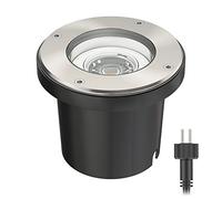 ledscom.de Foco empotrable de suelo BOS para exteriores orientable redondo de acero inoxidable IP67 150mm Ø incl. lámpara LED 5,38W 524lm blanco