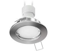 ledscom.de Foco empotrable de techo FERE marco empotrable cromo mate GU10 PAR16 LED 450lm blanco