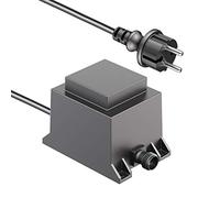 ledscom.de Fuente de alimentación/transformador LED de 40 W para sistema de enchufe NEMO, enchufe, 24 V CA, negro, IP67