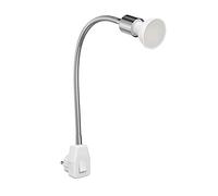 Portalámpara LESCH lámpara de lectura interruptor de cuello de cisne cromo + [EEK: F]