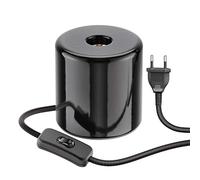 ledscom.de Lámpara de sobremesa TIPO, interruptor, porcelana, negro, 1x E27 máx. 300W