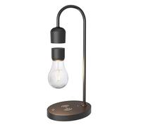 ledscom.de Lámpara magnética flotante de sobremesa MAGNETO, negra, luz decorativa, luz de ambiente