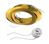 ledscom.de Marco empotrado en el techo FABI, redondo, orientable, dorado brillante (GU10/MR16/GU5,3/50mm) incl. enchufe