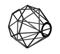 ledscom.de Pantalla Cage, negra, E27 / E14, 160mm Ø