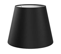 ledscom.de Pantalla, lino, textil, tela, negro, 200mm Ø