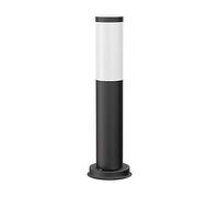 ledscom.de Pilona PORU negra para exterior, acero inoxidable, redonda, 38,5cm, incl. lámpara E27 máx. 963lm blanco cálido Regulación en 3 pasos sin dimmer