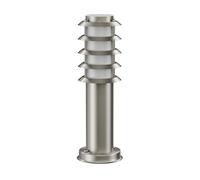 ledscom.de Pilona PORU para exteriores, IP44, rejilla, 39cm, acero inoxidable, incl. lámpara E27, clase de eficiencia energética A, esmerilado (blanco cálido, 4W, 935lm)