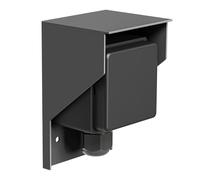 ledscom.de PIWI Toma de corriente de superficie para exteriores, IP44, simple, antracita